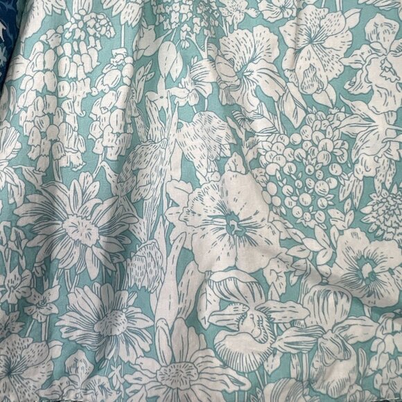 Hyacinth House Tuckernuck Bowen Dress Mini Tunic Two-Toned Blue Floral Small - Picture 9 of 11